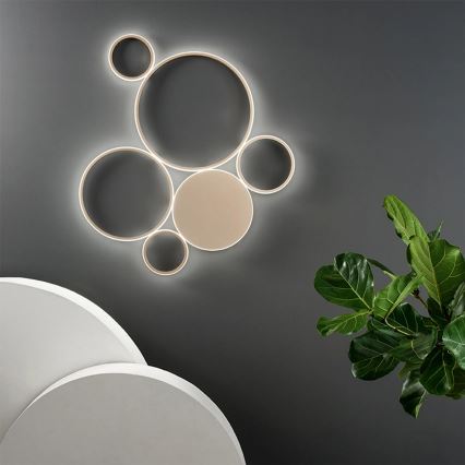 Ondaluce - dimmbare LED-Deckenleuchte POIS LED/68W/230V goldfarben