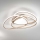 Ondaluce - Dimmbare LED-Deckenleuchte ROSE LED/80W/230V 71x76 cm goldfarben
