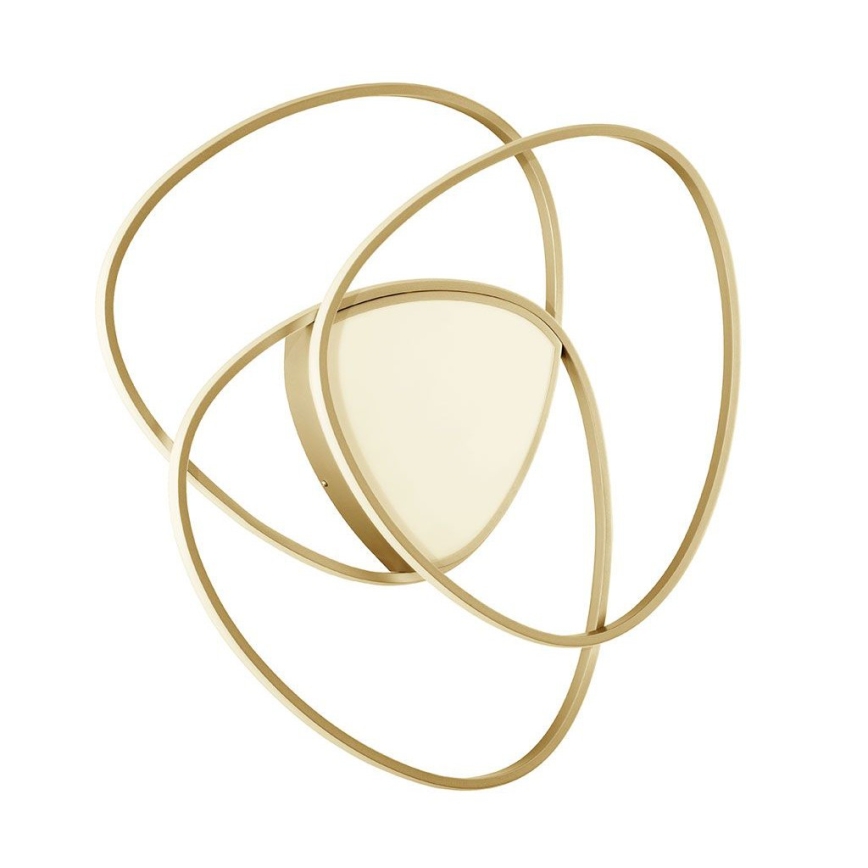 Ondaluce - Dimmbare LED-Deckenleuchte ROSE LED/80W/230V goldfarben