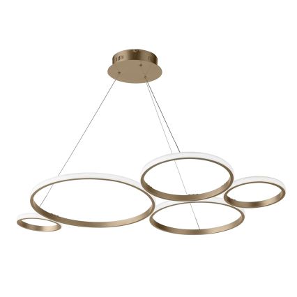 Ondaluce - Dimmbare LED-Pendelleuchte mit Kabel POIS LED/60W/230V goldfarben