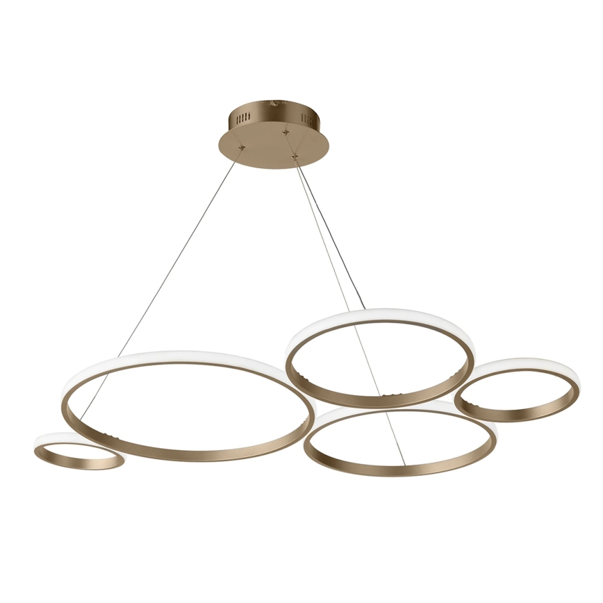 Ondaluce - Dimmbare LED-Pendelleuchte mit Kabel POIS LED/60W/230V goldfarben