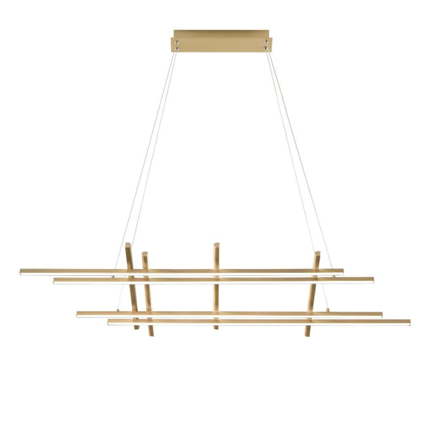 Ondaluce - dimmbare LED-Pendelleuchte MOVIDA LED/114W/230V mit Kabelaufhängung, goldfarben