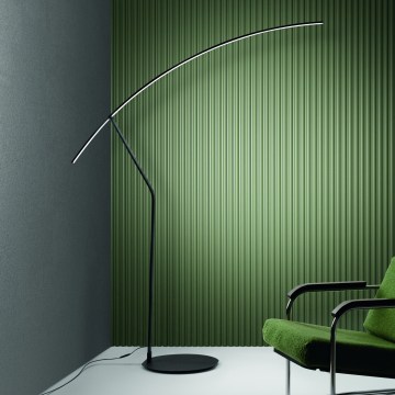 Ondaluce - Dimmbare LED-Stehlampe FOLAGA LED/30W/230V, schwarz