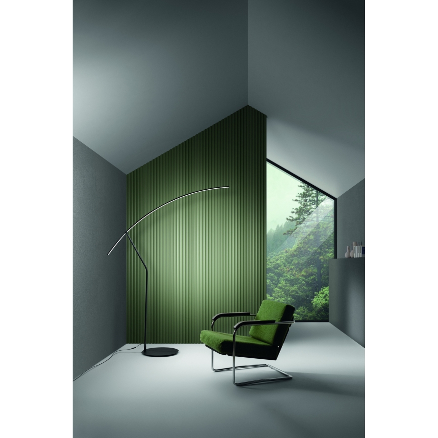 Ondaluce - Dimmbare LED-Stehlampe FOLAGA LED/30W/230V, schwarz