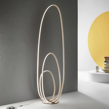 Ondaluce - Dimmbare LED-Stehleuchte GOLDEN LED/45W/230V, goldfarben