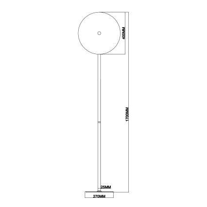 Ondaluce - Dimmbare LED-Stehleuchte JOKEY LED/15W/230V klar