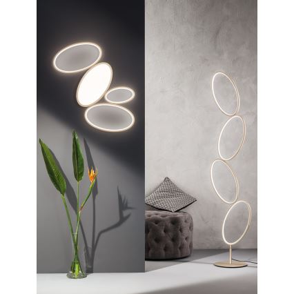 Ondaluce - dimmbare LED-Stehleuchte RICE LED/38W/230V 166 cm gold