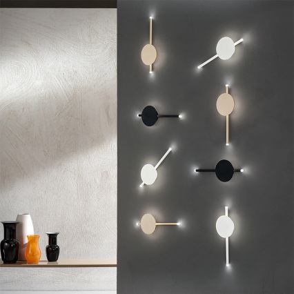 Ondaluce - dimmbare LED-Wandleuchte JAMES LED/16W/230V schwarz