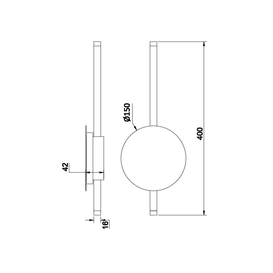 Ondaluce - dimmbare LED-Wandleuchte JAMES LED/16W/230V weiß