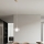 Ondaluce - Hängeleuchte mit Kabel THELMA 1xE27/15W/230V Ø 25 cm gold/transparent