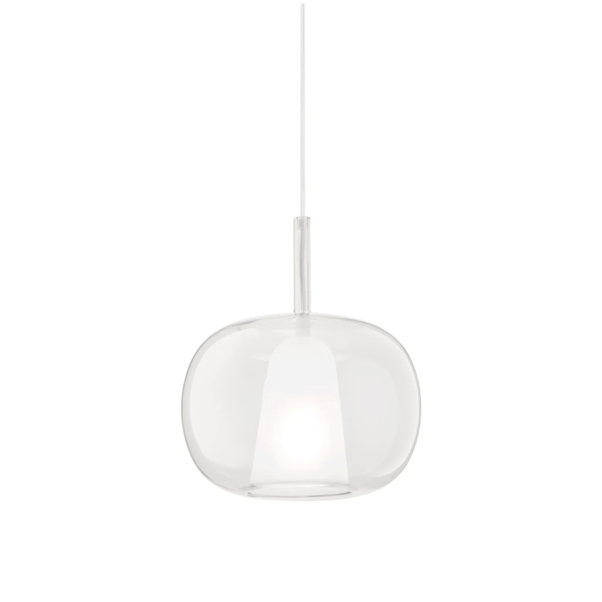 Ondaluce - Hängeleuchte mit Kabel THELMA 1xE27/15W/230V Ø 25 cm gold/transparent