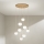 Ondaluce - JEWEL Pendelleuchte an Kabel 8xE14/10W/230V Ø 70 cm gold/weiß