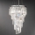 Ondaluce - Kristall-Kronleuchter an Kabel ALEXANDER 10xE14/10W/230V Ø 50 cm glänzender Chrom