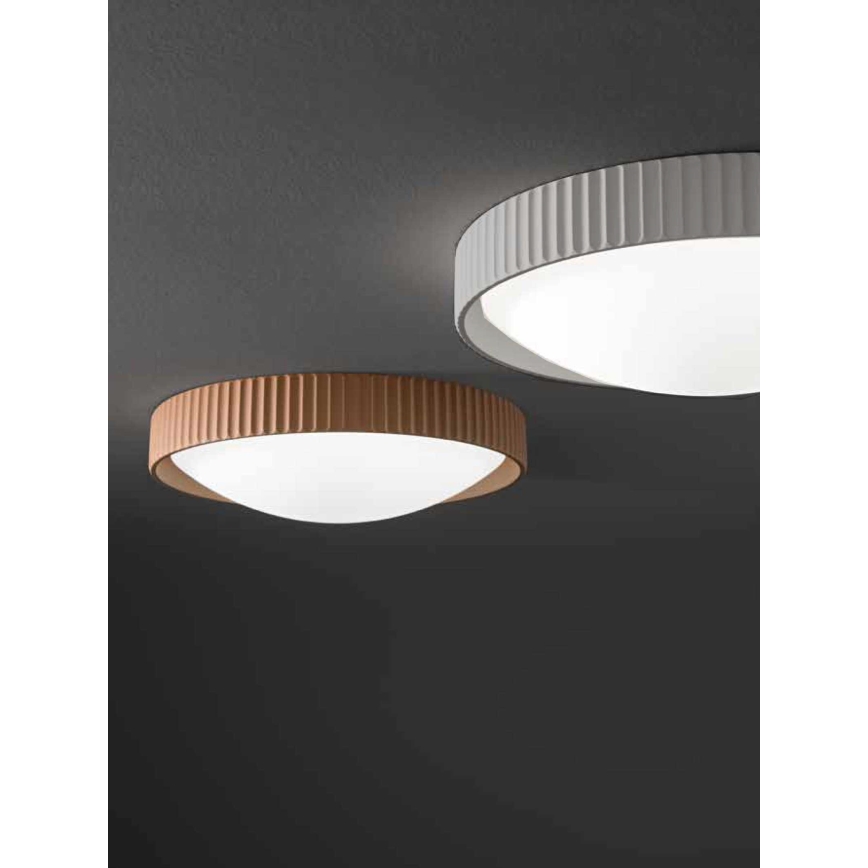 Ondaluce - LED-Deckenleuchte CONCRETE LED/20W/230V Ø 41 cm Betongrau
