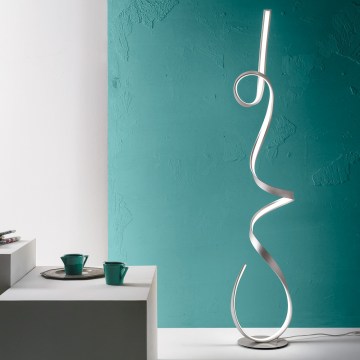 Ondaluce - LED-dimmbar Stehleuchte LUMEN LED/30W/230V silber