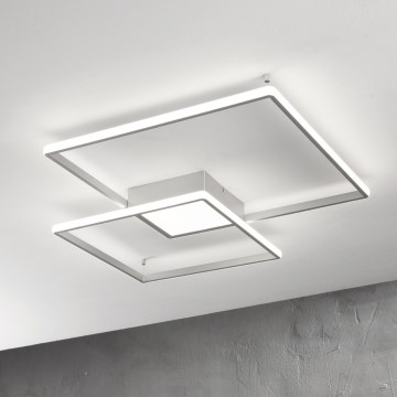 Ondaluce - LED-dimmbare Deckenleuchte DOWEL LED/60W/230V silber