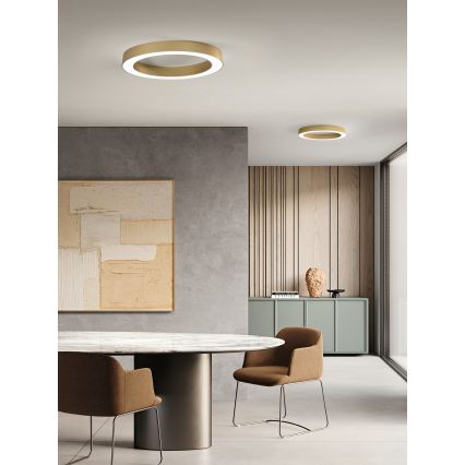 Ondaluce - dimmbare LED-Deckenleuchte GLOBUS LED/40W/230V 3000/4000K Ø 60 cm gold