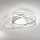 Ondaluce - LED-dimmbare Deckenleuchte ROSE LED/60W/230V 50x54 cm silber