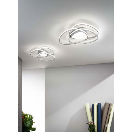 Ondaluce - LED-dimmbare Deckenleuchte ROSE LED/60W/230V silber