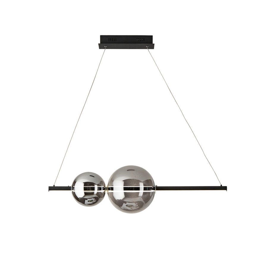 Ondaluce - LED-dimmbare Hängeleuchte am Kabel FUFI LED/40W/230V rauchschwarz schwarz