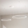 Ondaluce - LED-dimmbare Pendelleuchte an Drahtseil SOEL LED/28W/230V + LED/38W 3000/4000K Ø 80/60 cm weiß