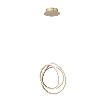 Ondaluce - LED dimmbare Pendelleuchte an Kabel GOLDEN LED/28W/230V Gold