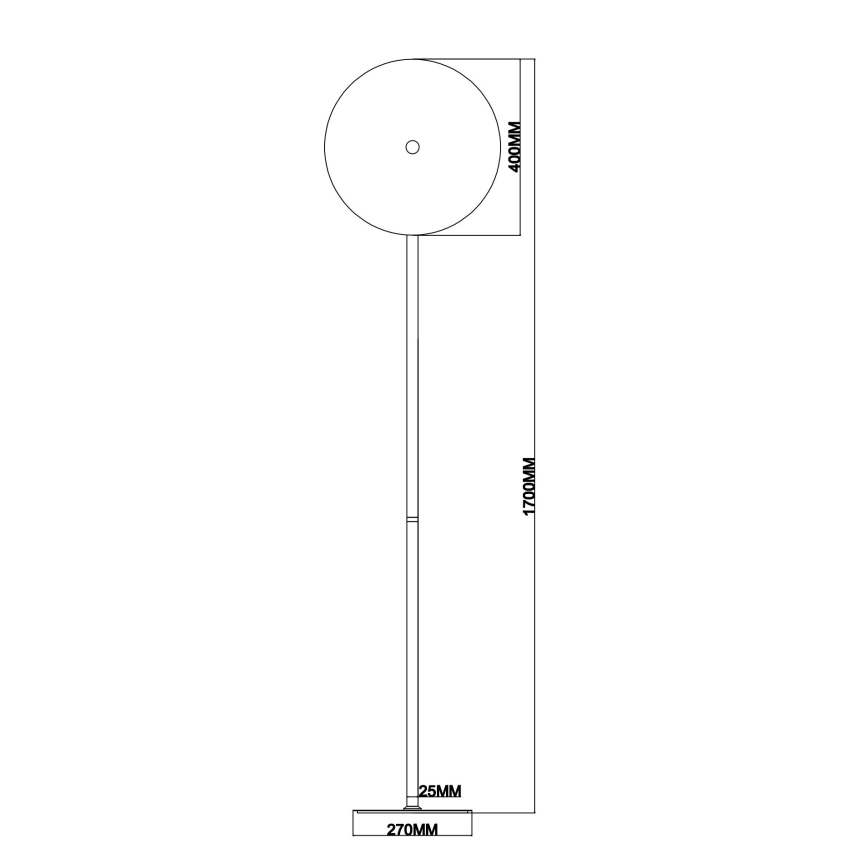 Ondaluce - LED-dimmbare Stehleuchte JOKEY LED/15W/230V gold/rauchbeige