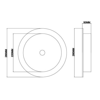 Ondaluce - LED Wandleuchte JOKEY LED/10W/230V klar