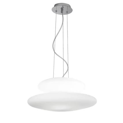 Ondaluce - Pendelleuchte an Kabel PAGODA 3xE27/15W/230V + 2xE27/15W Ø 50 cm weiß