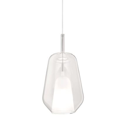 Ondaluce - Pendelleuchte an Kabel THELMA 1xE27/15W/230V Ø 19 cm gold/transparent
