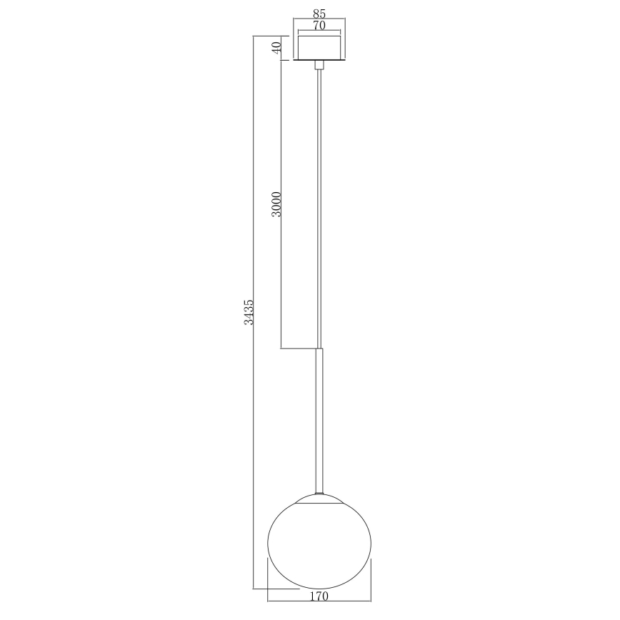 Ondaluce - Pendelleuchte mit Kabelaufhängung JEWEL 1xE14/10W/230V Ø 17 cm schwarz/rauchschwarz