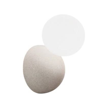 Ondaluce - Wandleuchte ROCK 1xG9/7W/230V Beton/Weiß