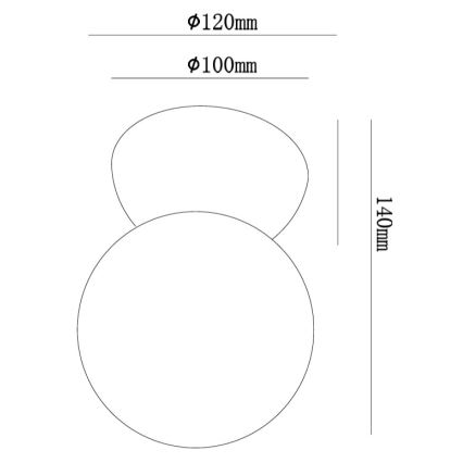 Ondaluce - Wandleuchte ROCK 1xG9/7W/230V Beton/Weiß