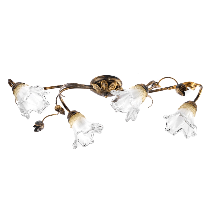 ONLI - Deckenleuchte ARIANNA 4xE14/6W/230V bronzefarben