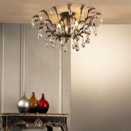 ONLI - Deckenleuchte TERESA 3xE14/6W/230V bronzefarben