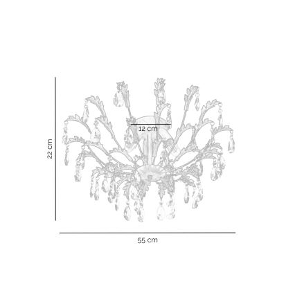 ONLI - Deckenleuchte TERESA 3xE14/6W/230V bronzefarben