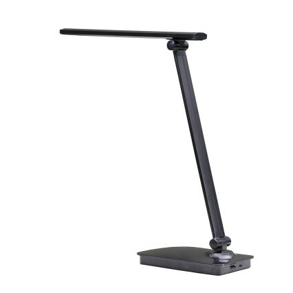ONLI - Dimmbare LED-Tischleuchte mit USB-Anschluss DESKI LED/7W/230V 4000K schwarz