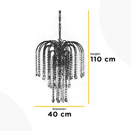 ONLI - Hängeleuchte an Kette PIOGGIA 3xE14/6W/230V golden