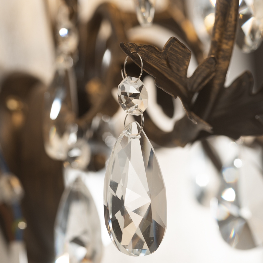 ONLI - Hängeleuchte an Kette TERESA 5xE14/6W/230V Bronze