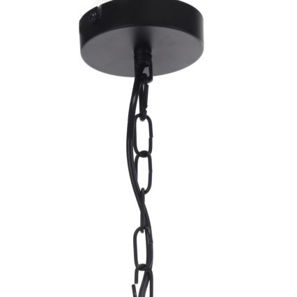 ONLI - Hängeleuchte an Kette ZAIR 1xE27/22W/230V schwarz/silbern
