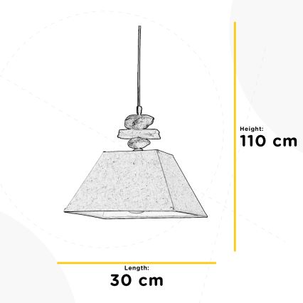 ONLI - Hängeleuchte an Schnur SEREGON 1xE27/22W/230V