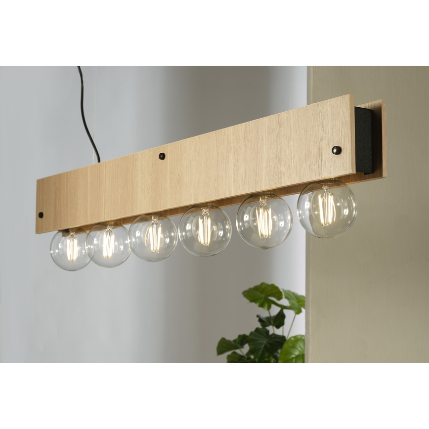 ONLI - Hängeleuchte ARGO 6xE27/22W/230V beige