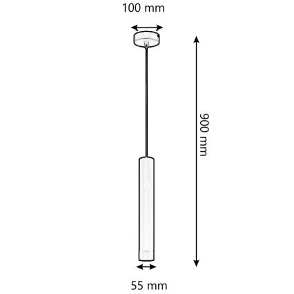 ONLI - Hängeleuchte DORA 1xE27/15W/230V schwarz