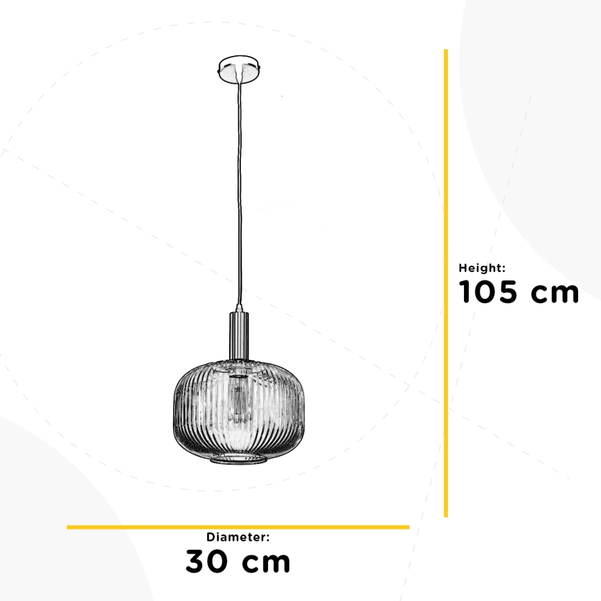 ONLI - Hängeleuchte DOROTY 1xE27/22W/230V d 30 cm