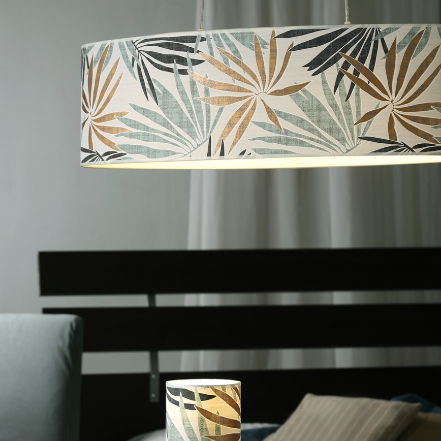 ONLI - Hängeleuchte FLORA 2xE27/22W/230V grün/golden