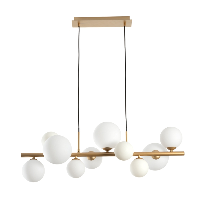 ONLI - Hängeleuchte PALOMA mit Seilaufhängung, 10xG9/3W/230V, goldfarben