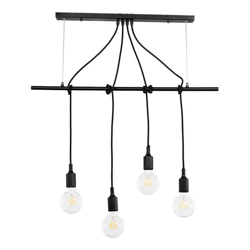 ONLI - Hängeleuchte WIRE 4xE27/15W/230V schwarz