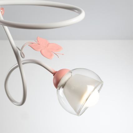 ONLI - Kinder-Hängelampe BUTTERFLY 3xE14/6W/230V