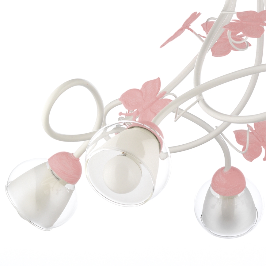 ONLI - Kinder-Hängelampe BUTTERFLY 5xE14/6W/230V