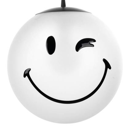 ONLI - Kinder-Pendelleuchte mit Kabel SMILEY 1xE27/15W/230V weiß